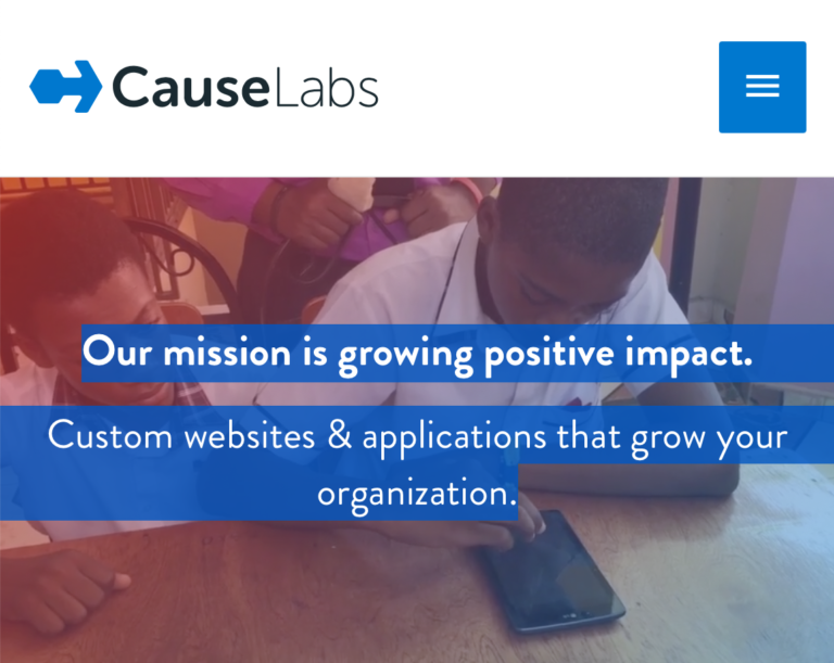 causelabs com homepage 768x611