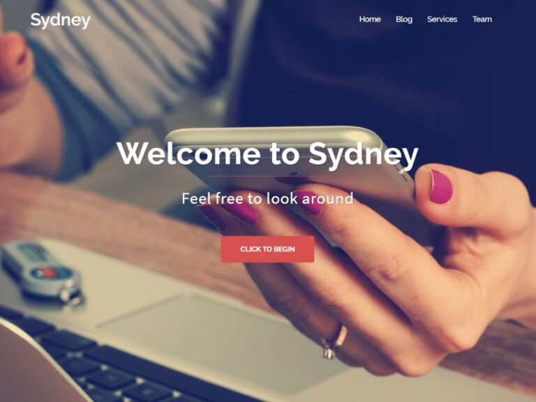 sydney free wp theme 768x576